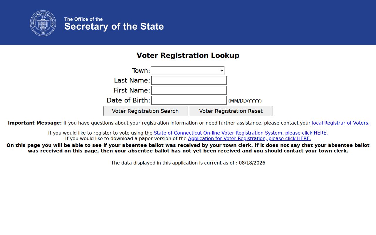 West Hartford residents directory Connecticut voter lookup