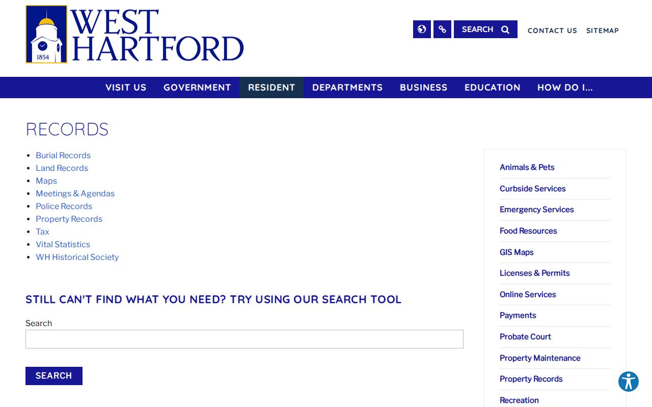 West Hartford residents directory public records hub