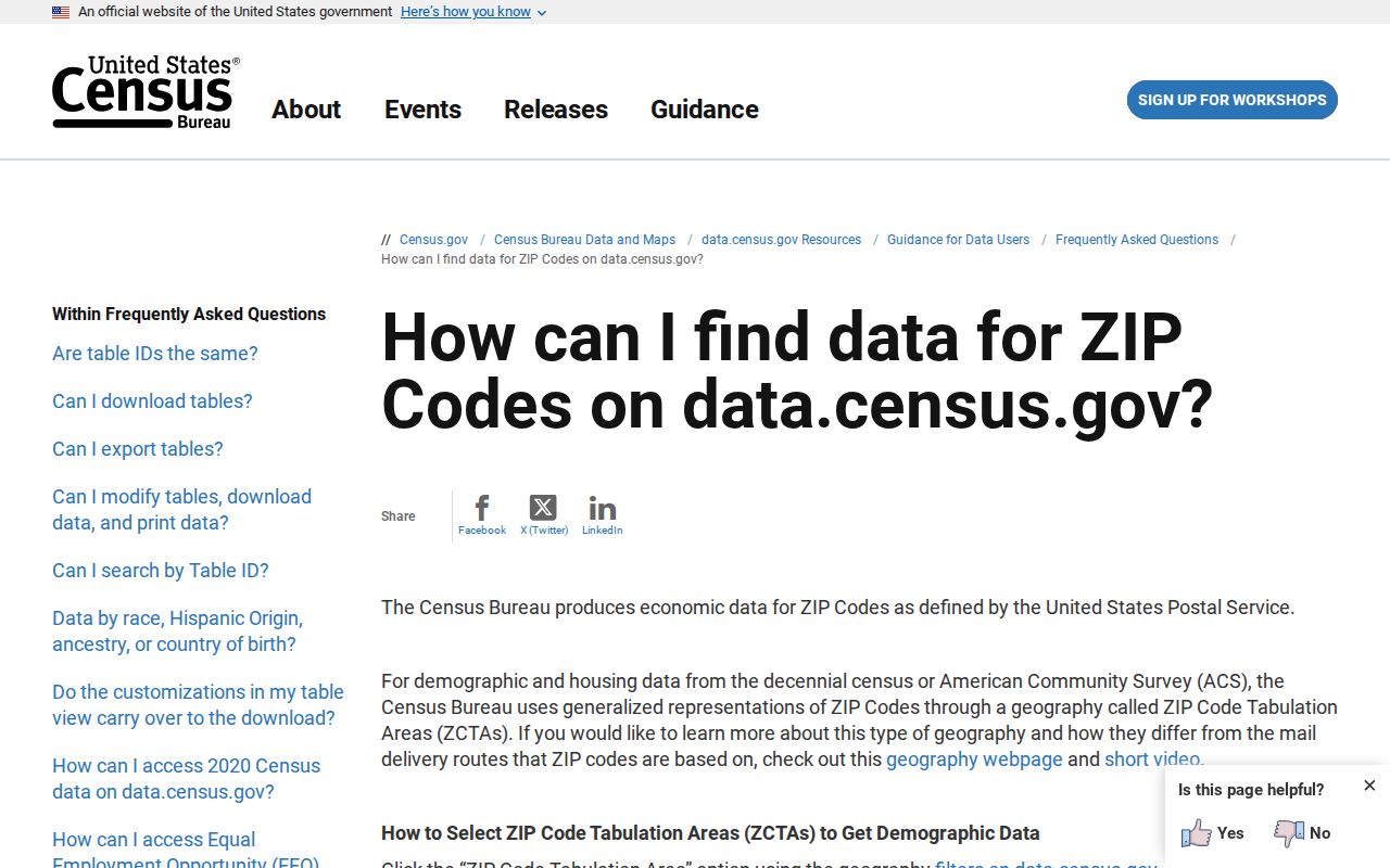 Census Bureau guidance explaining ZIP Code Tabulation Areas for West Hartford research